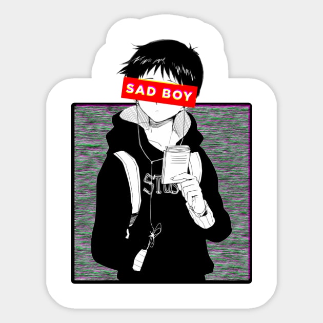 Sad boy Sticker by Jackson Lester